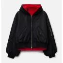 Black PROJECT G/R Reversible Hooded MA-1 Jacket
