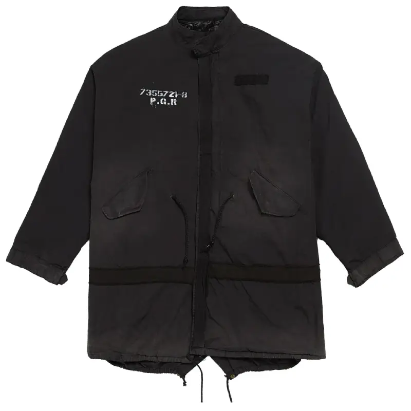 Black Project G/R Bondage Cross Fishtail Parka