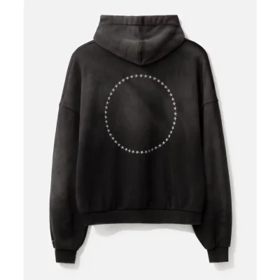 Black Project GR TGS Embroidered Washed Hoodie Back