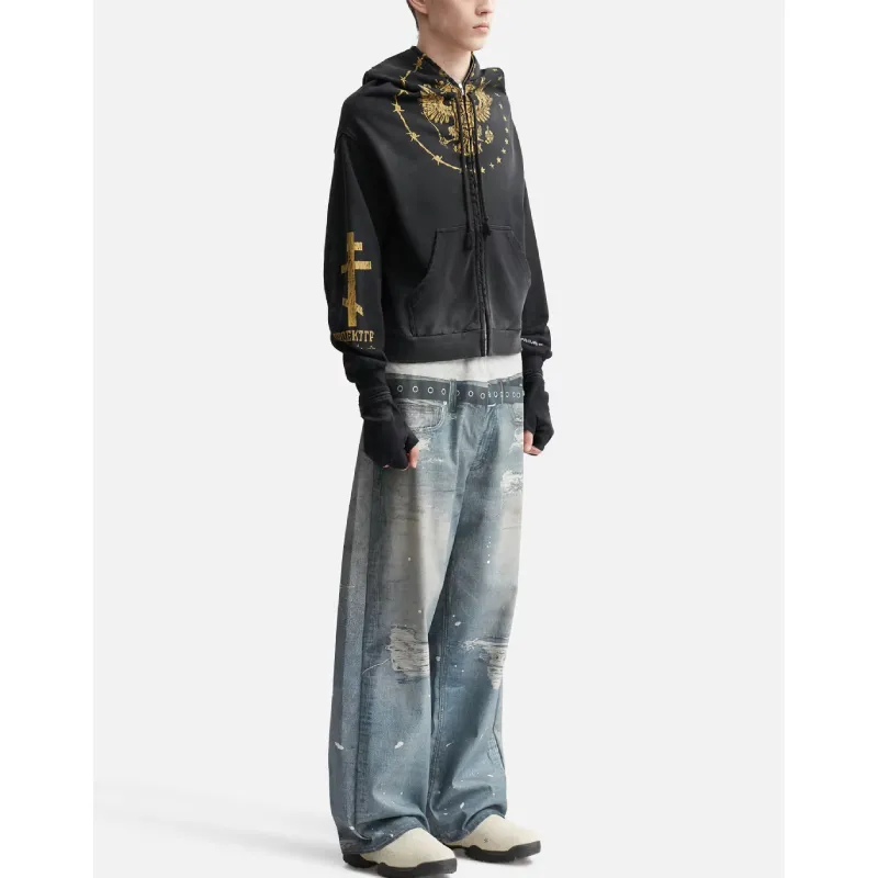 Blue Project GR Trompe-l'œil Denim Jeans Side