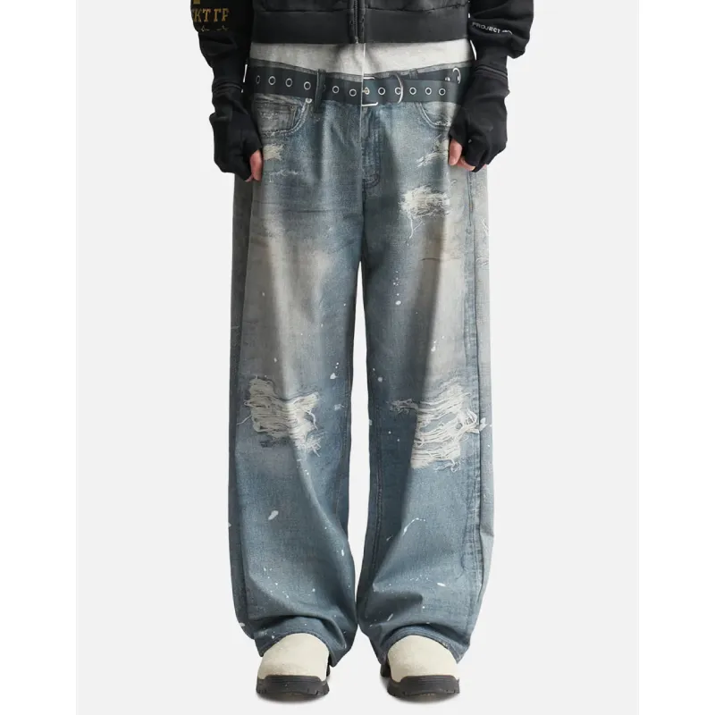 Blue Project GR Trompe-l'œil Denim Jeans View