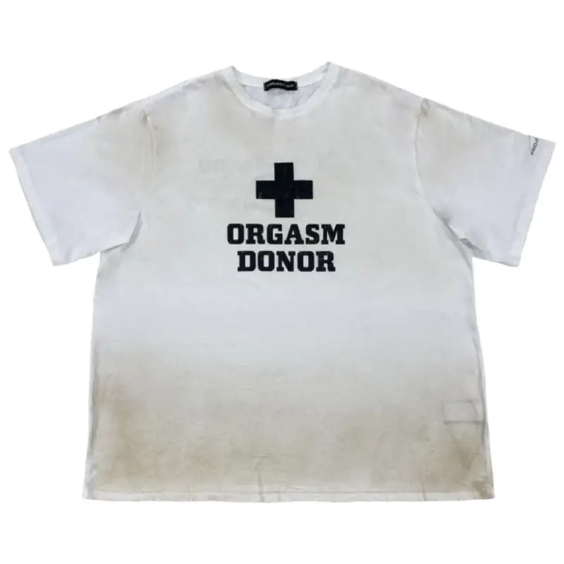 Dirty White Project G/R Orgasm Donor Logo Tee