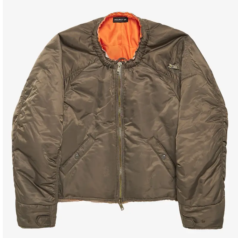 Khaki Project G/R Reconstructed Bomber Jacket