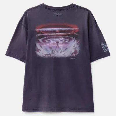 Purple Neon Genesis Evangelion x Protocol-Index Overdyed Vintage Evangelion Unit-01 Tee Back