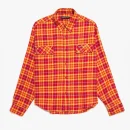 Red Project G/R Cropped Wrap Checked Shirt