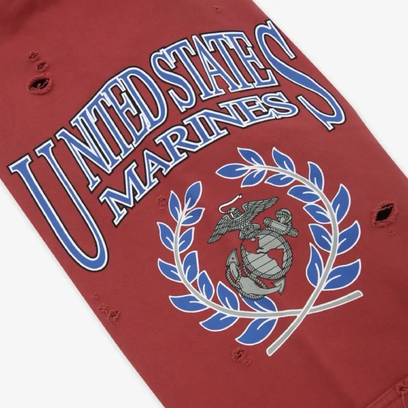Red Project GR Marines Reconstructed Folded Zip Hoodie Sleeve Design