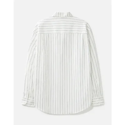 White Protocol-Index Baseball Stripe Shirt Back