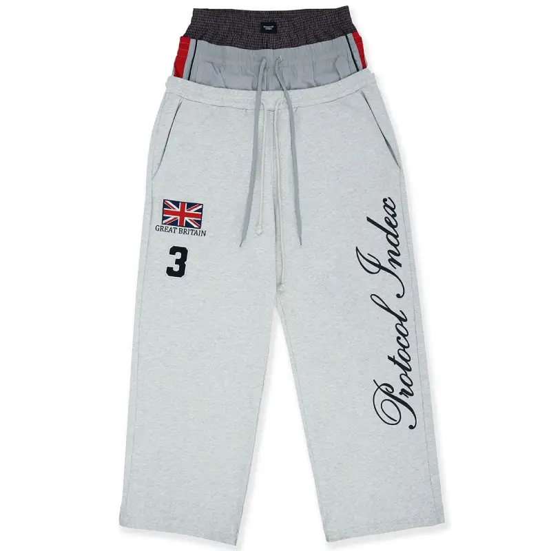 Gray Protocol-Index 3 Layered Sweat Pants