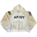 Beige Project G/R Reconstructed NYC Folded Zip-Up Hoodie