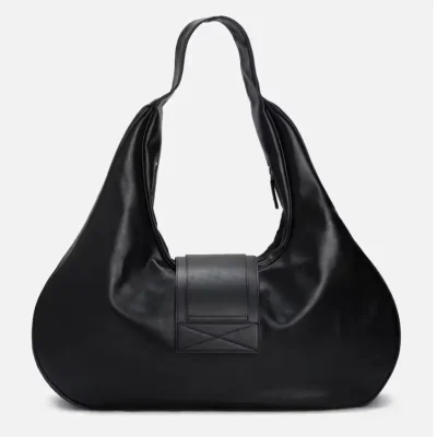 Black PROJECT G/R Mega Buckle Hobo Bag Back