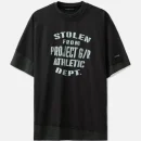Black PROJECT G/R Trompe-L'œil Double T-Shirt