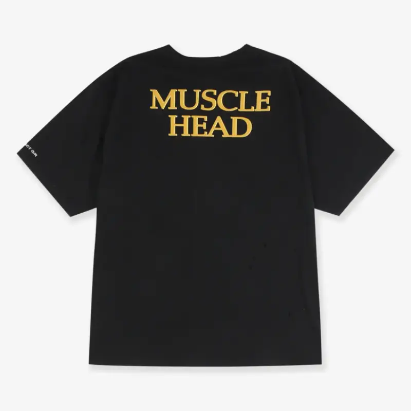 Black PROJECT G/R Muscle Head T-shirt Back