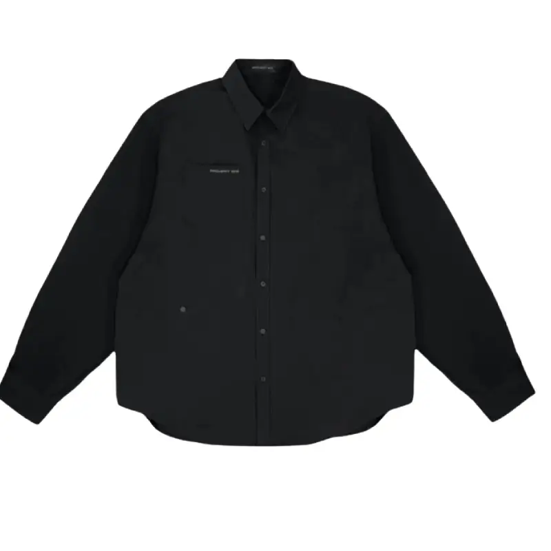Black Project G/R 3 Way Twisted Oversized Button Up Shirt