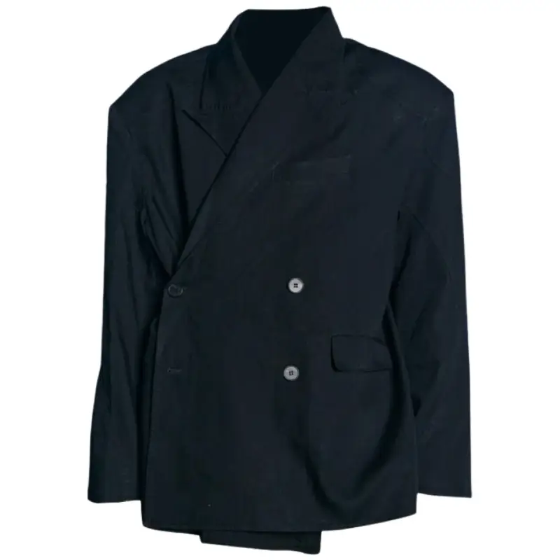 Black Project G/R Biker Oversized Washed Blazer