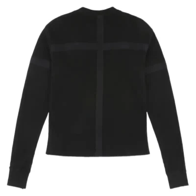 Black Project G/R Bondage Cross Waffle Thermal Long Sleeve Tee Back