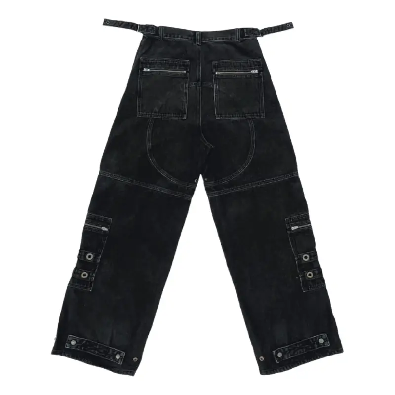 Black Project G/R Flight Denim Pants Back