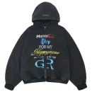 Black Project G/R Happiness Zip-Up Hoodie