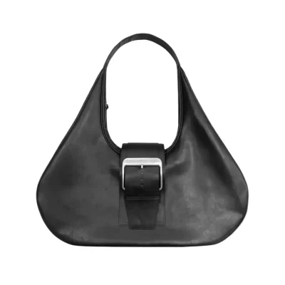 Black Project G/R Mega Buckle Hobo Bag