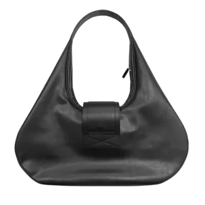 Black Project G/R Mega Buckle Hobo Bag Back