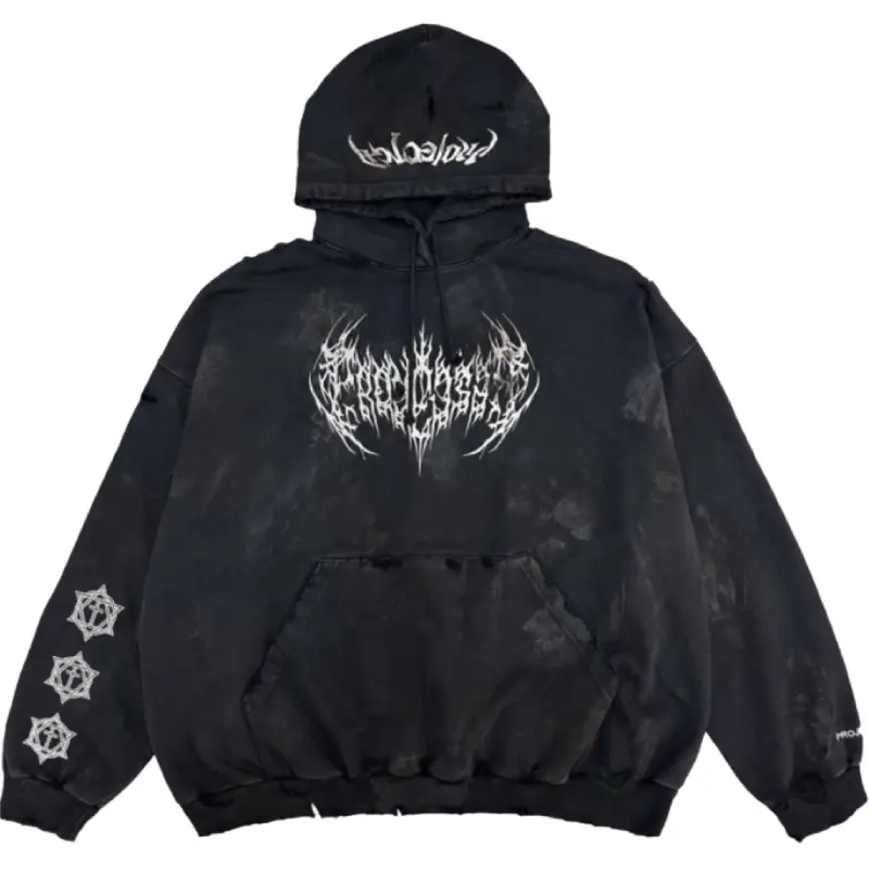 Black Project G/R Metallic Logo Hoodie