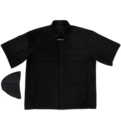 Black Project G/R Motorcycle Detachable Pad Half Shirt