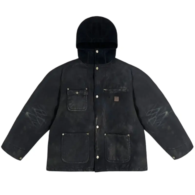 Black Project G/R Oversized Chore Work Jacket