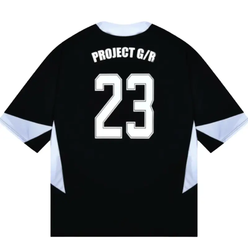 Black Project G/R Oversized Football Jersey Back