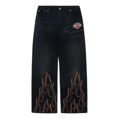 Black Project G/R x Insane Garage Flame Sweatpants