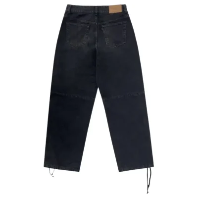 Black Project G/R x MFM333. Side Slit Concho Denim Pants Back