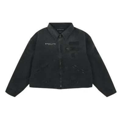 Black Project G/R x Mastermind Distressed Canvas Work Jacket