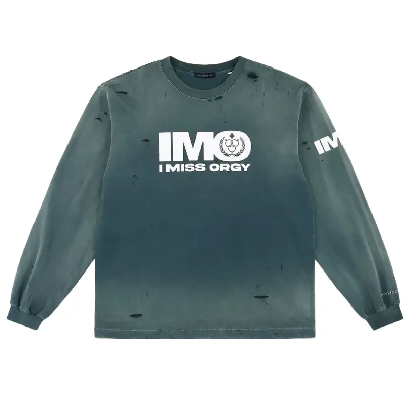 Blue/Green Project G/R IMO Washed Long Sleeve Tee