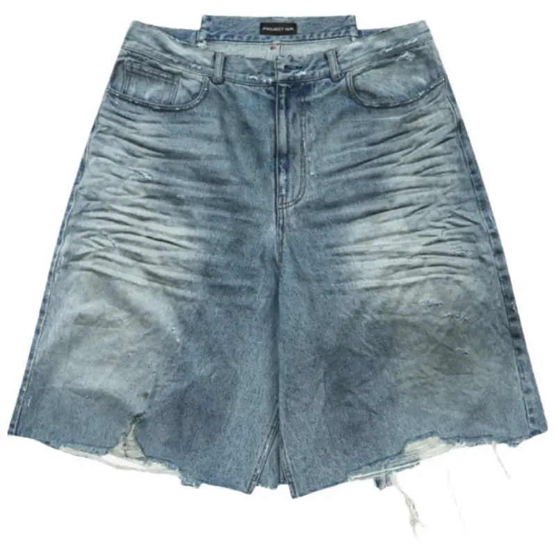 パンツ Project G/R Reworked Bermuda Shorts Blue Buy Project G/R Rework Bermuda Shorts
