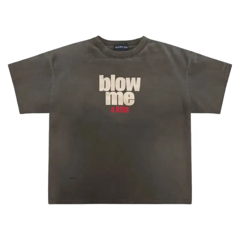 Brown Project G/R Blow Me Washed T-shirt