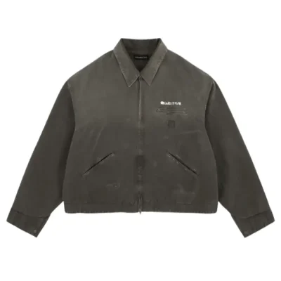 Brown Project G/R Distressed Canvas Work Jacket