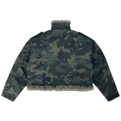 Camo Project G/R Fur Military Field Jacket Back