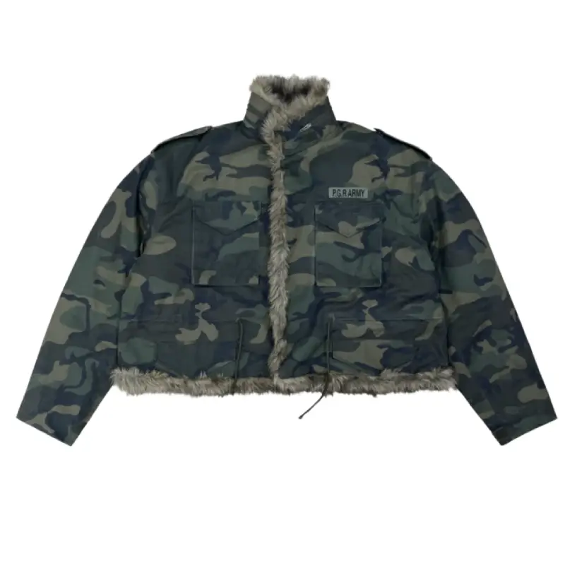 Camo Project G/R Fur Military Field Jacket