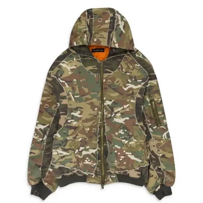 Camo Project G/R Reworked Hooded Bomber Jacket