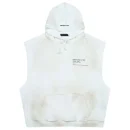 Dirty White Project G/R Artwork Label Sleeveless Hoodie