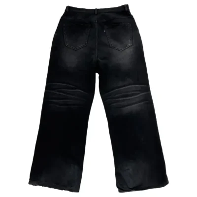 Faded Black Project G/R 5-Pocket Dirty Effect Sweatpants Back