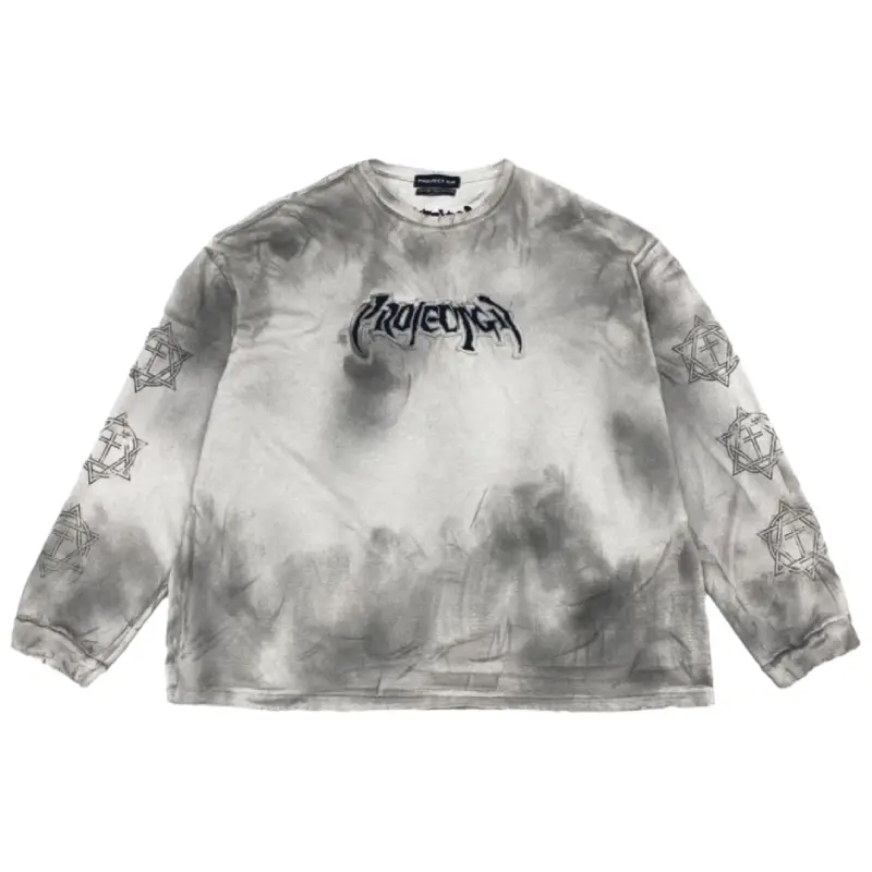 Grey Project G/R Furious Logo Applique Long Sleeve Tee