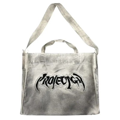 Grey Project G/R Furious Logo Applique Shopper Bag