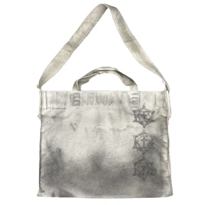 Grey Project G/R Furious Logo Applique Shopper Bag Back