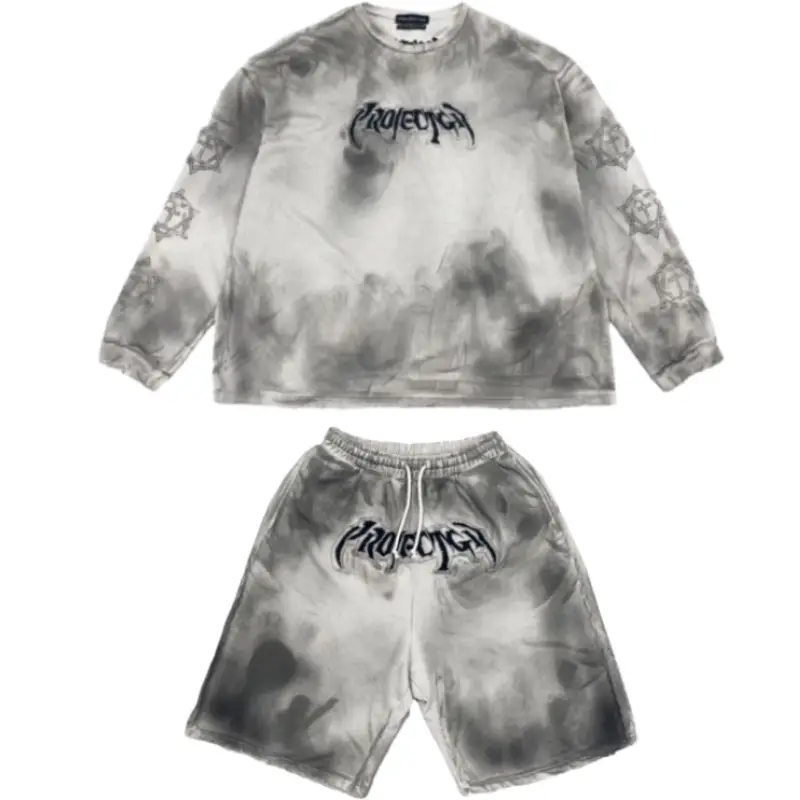 Grey Project G/R Furious Logo Applique Shorts Set