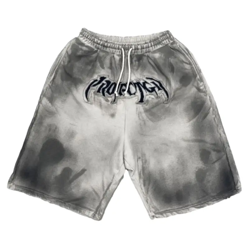 Grey Project G/R Furious Logo Applique Shorts
