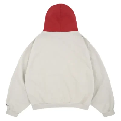 Light Beige Project G/R AED Oversized Hoodie Back