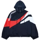 Navy Project G/R Hybrid Hooded Track Jacket