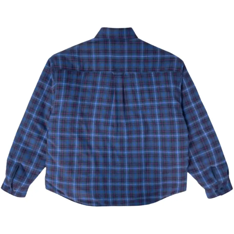 Navy Project G/R Reversible Padded Check Shirt Back