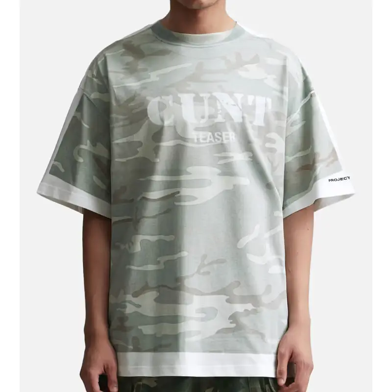 PROJECT G/R Camo Trompe-L'œil T-Shirt 1