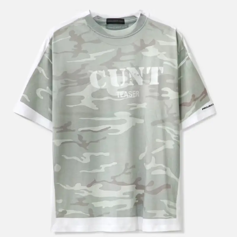 PROJECT G/R Camo Trompe-L'œil T-Shirt