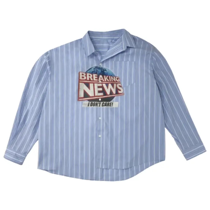 Sky Blue Project G/R Asymmetrical Stripe Shirt